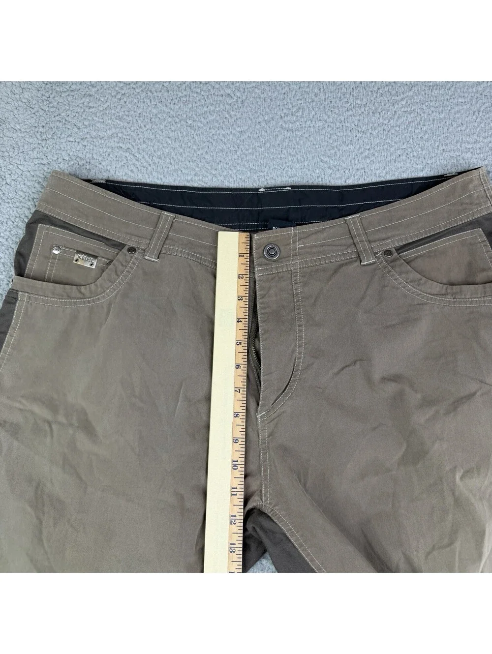 Kuhl Radikl Hiking Shorts Stretch Gorpcore 40x14 Mens Brown (Read Description!)
